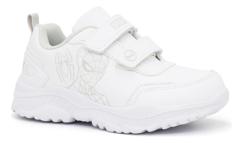 Zapatilla Escolar De Niño Spiderman 24.2sn963 Blanco 