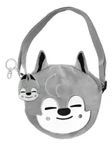 Comprar K-pop Stray Kids Wolf Chan Bolsa Cross Con Llavero Cabezita Wolf Chan Suave Cute Moda 2024