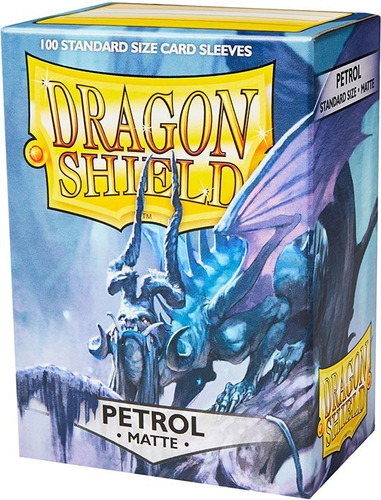 100 Protectores Estandar Mate Petrol Dragon Shield