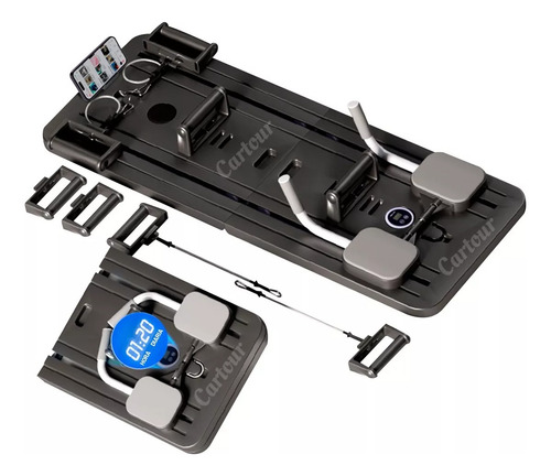 Tabla Abdominal Multifuncional Plank Trainer Rodillo Negro