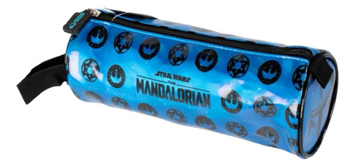 Cartuchera The Mandalorean Color Azul Calidad Ideal Premium Star Wars