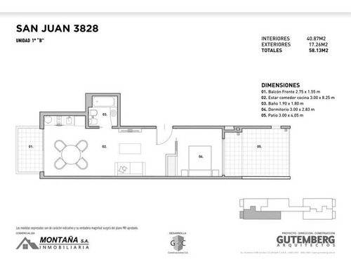Imagen 2 de 11 de Departamento, Balcón Aterrazado Amenities, Venta Boedo, Capital Federal, Buenos Aires