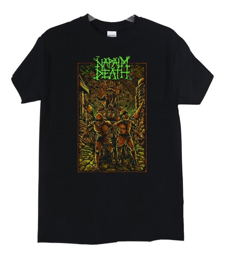 Polera Napalm Death Slaves Monkey Metal Abominatron