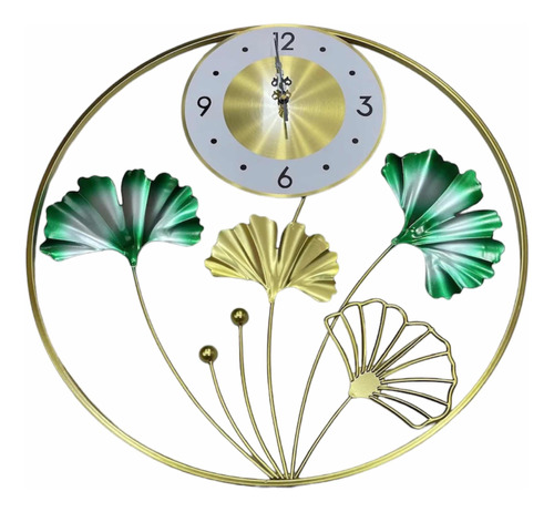 Reloj Decorativo De Pared Pétalos De Hojas Moderno Creativo