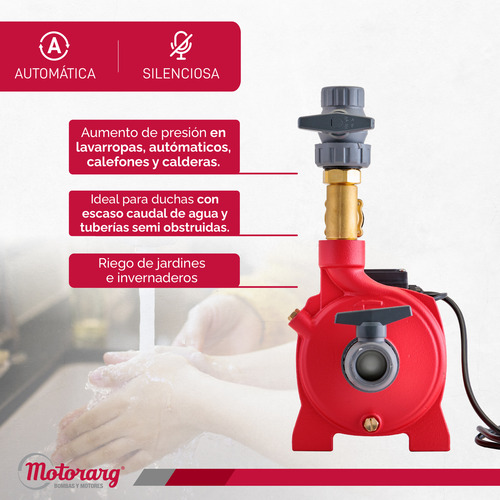 Imagen 3 de 12 de Bomba Agua Presurizadora Motorarg - Tip Te 20 0.75 Hp