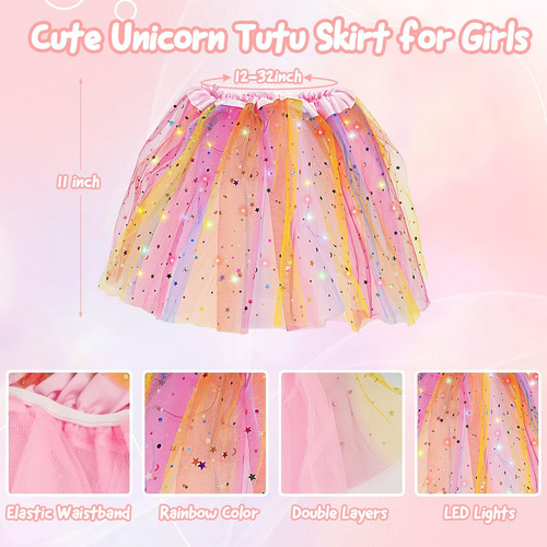 Cakka Conjunto De Disfraces De Unicornio, 6 Piezas Disfraz D