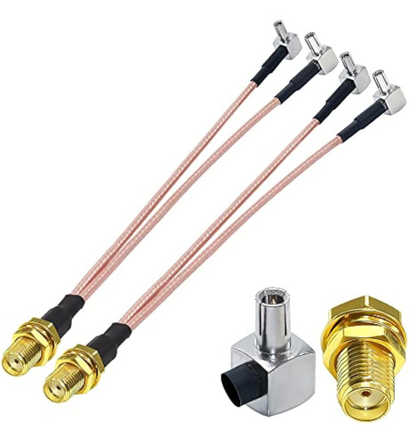 Cable Divisor Macho Sma Hembra A Doble Ts9 En Ángulo Recto D