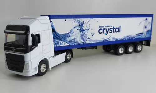 Miniatura Caminhão Scania - Baú Coca Cola Escala 1/64 25 Cm