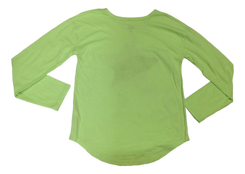 Playera De Manga Larga Para Niña 10t Justice Algodón V Neón