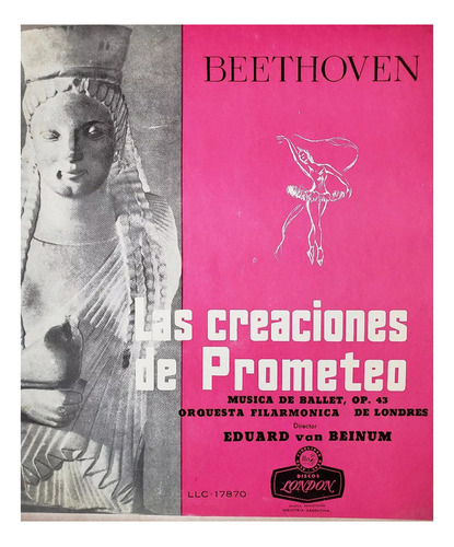 Lp Beethoven Eduard Van Beinum Las Creaciones De Prometeo #m