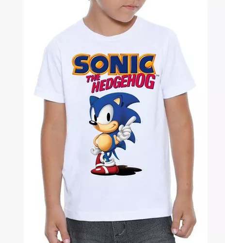 Camiseta Infantil Sonic the Hedgehog