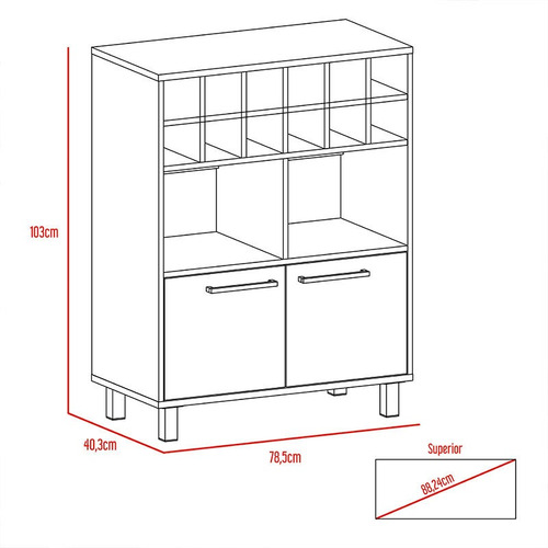 Mueble Bar Kaia(1c) Wg/miel