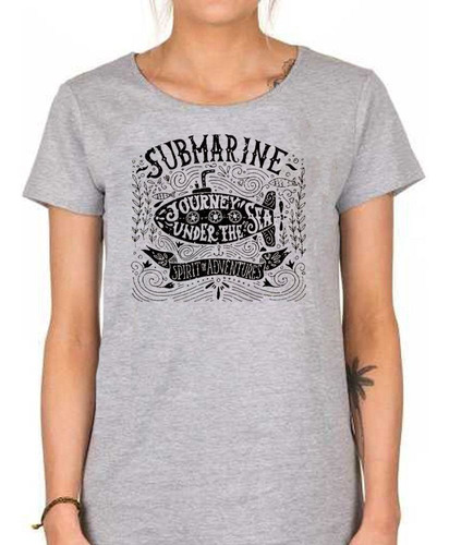 Remera De Mujer Submarine Journey Under The Sea