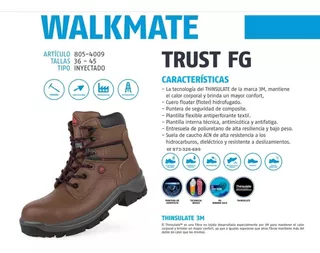 Botas De Seguridad Marca Bata Modelo Trust Fg Marron