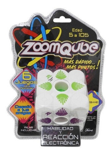 Zoomqube Shine Cubo C/luz-sonido Juego Habilidad Y Reacción 