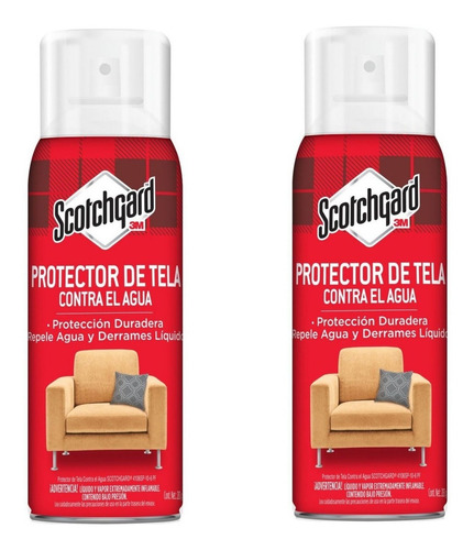 Protector De Tela Muebles Pack X2 Scotchgard 10 Onzas
