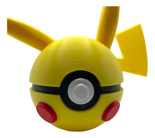 Pokebola Pokeball Con Diseño De Pikachu Ball Tamaño Real