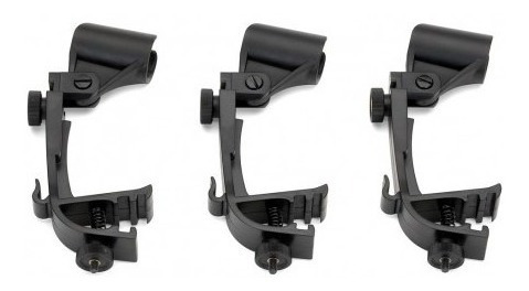 Imagen 3 de 10 de Pack 3u Pipeta Soporte Microfono Samson Dmc100 Bateria