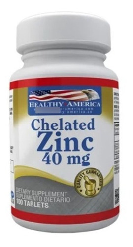 Chelated Zinc Healthy America Vitamina