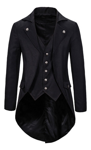 Abrigo Para Hombre Vestido Gótico, Uniforme De Esmoq