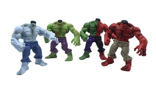 4pcs The Avengers Hulk Figura Modelo Juguete Niños Regalo