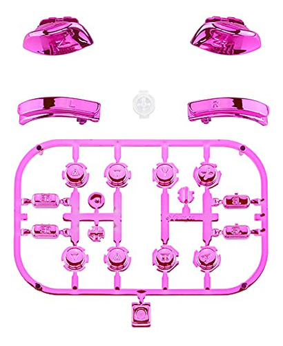 Pack Extremerate Botones Chrome Rosa Para Nintendo Switch