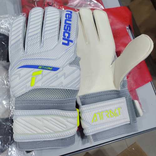 Guantes Arquero Reusch Attrakt Storm Gold Futbol De Campo