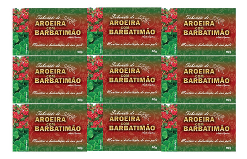 Kit 9 Bionature Sab. Aroeira Com Barbatimão Antisséptico 90g