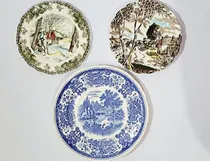 Comprar Lote Platos Decorativos Ingleses Y Alemán 