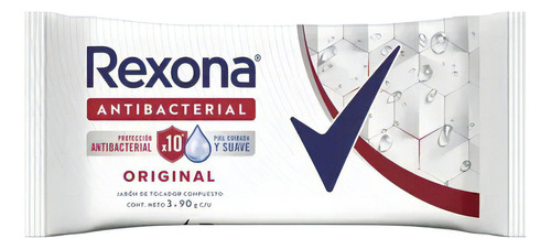 Rexona Jabon En Barra Antibacterial Original 3x90gr