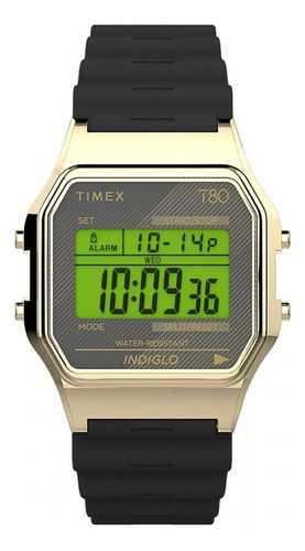 Reloj Para Unisex Timex T80 Vintage Tw2v41000 Negro