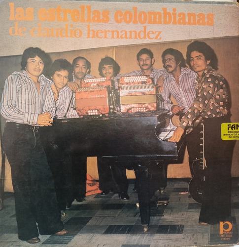 Disco Lp - Claudio Hernandez  / Las Estrellas De Colombia. 