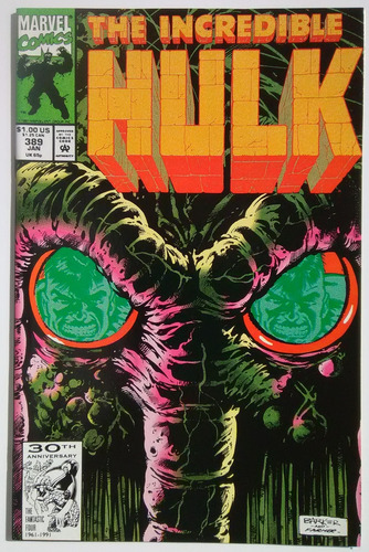 Hulk 389 Marvel Comics 1992 Man Thing Gary Barker Farmer 
