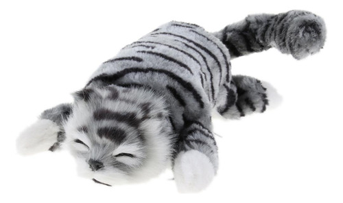 Eléctrico Peluche De Gato Del Balanceo Juguete De Gris