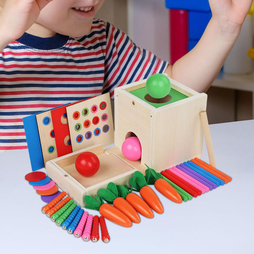 Caja De Permanencia De Objetos Montessori Juguetes Para