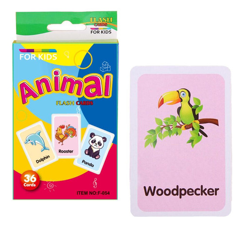 Niños Pequeños Jugando Flashcards Tarjeta Educativa De