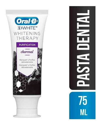 Pasta Dental Carbon Oral B 3d White Whitening Therapy 75 Ml