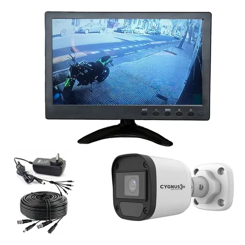 Kit Monitor 10 Pulgadas Bnc + Cámara Cygnus 2mp Full Hd