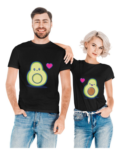 Playeras Dúo Pareja Novios Esposos Aguacaticos Guacamole