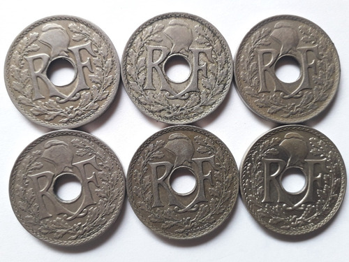 Francia 25 Centimos 1917 Moneda Cuproníquel Centimes Km#867a