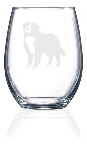 Vasos Grabados De Perro Boyero De Berna