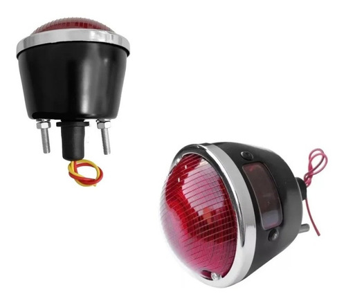 Farol Trasero Jeep Williz Lado Placa Con Luz Transparente