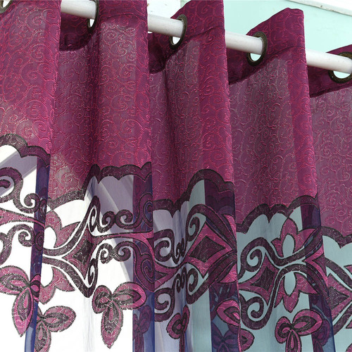 Cortinas De Ventana De Pared De Alta Gama Elegante Divisor D