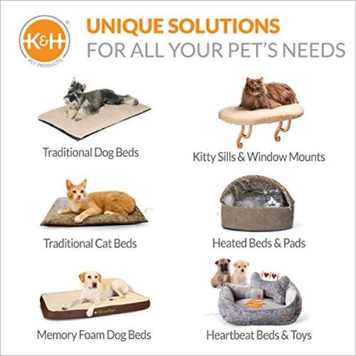 K&h Pet Products Calentador De Cama Para Mascotas, Convierte