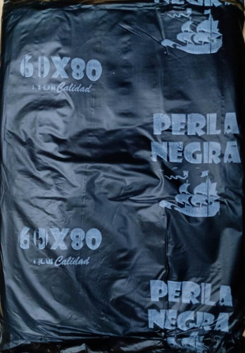 Bolsa Camiseta 60x80 Muy Resistente Oferta Color Negro X 100