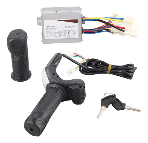Controlador 24v 500w Motor Escovado Speed Throttle Twist Gri