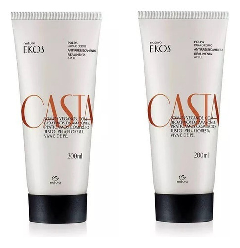Pulpa Para Cuerpo Castaña Natura Ekos 2 Pz 200 Ml Original Castaña