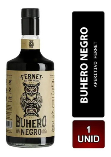 Aperitivo Fernet Buhero Negro 700ml