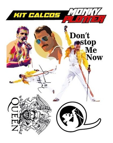 Calcos  Sticker Freddie Mercury Queen