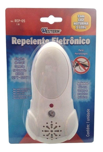 Repelente Eletrônico Mosquitos E Pernilongos Com Luz Noturna